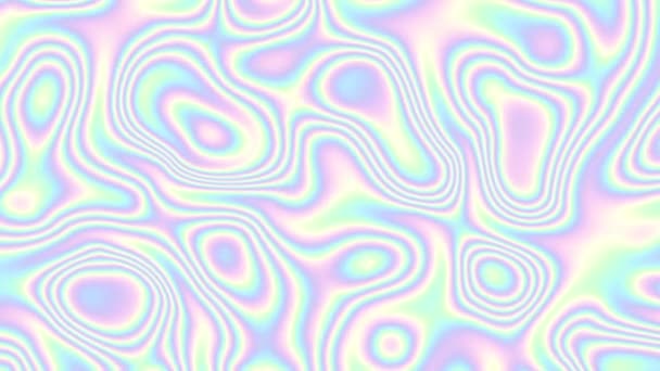 Moving Random Wavy Texture Psychedelic Animated Background Looping Footage — Stock Video