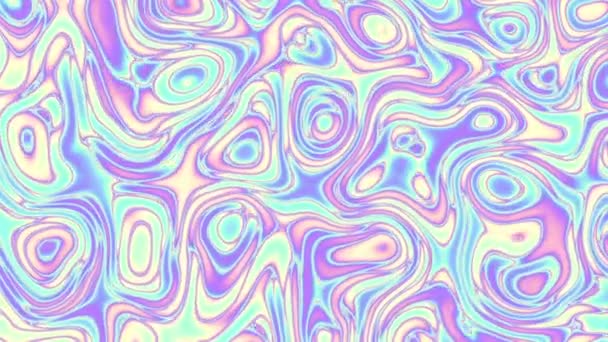 Bewegende Willekeurige Golvende Textuur Psychedelische Geanimeerde Achtergrond Beeldmateriaal Herhalen — Stockvideo