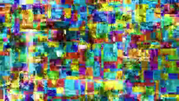Fondo Abstracto Con Codec Artefactos Grunge Imitación Vídeo Datamoshing — Vídeo de stock