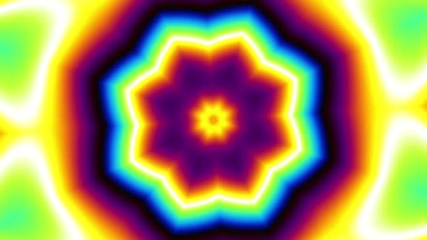 Girando Círculo Mágico Abstracto Mandala Cósmico Esotérico Grabaciones Bucle — Vídeo de stock