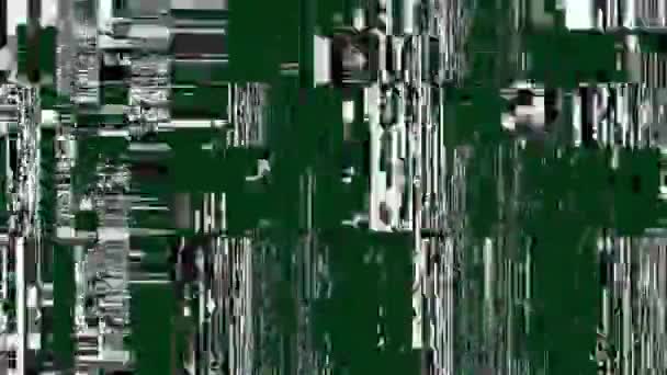 Abstrakten Hintergrund Mit Grunge Artefakten Codec Nachahmung Eines Datamoshing Videos — Stockvideo