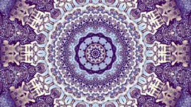 Art Nouvoe tarzında süs vintage mozaik sanat daire dönüştürme. Sorunsuz döngü görüntüleri.