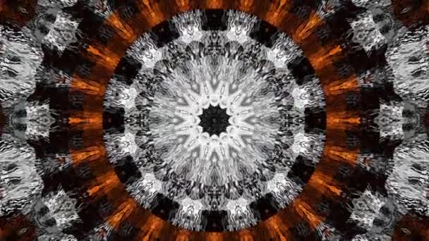 Girando Círculo Mágico Abstrato Mandala Cósmica Esotérica Looping Footage — Vídeo de Stock