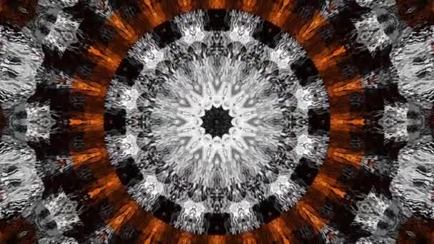 Spinnen Abstracte Magische Cirkel Esoterische Kosmische Mandala Beeldmateriaal Herhalen — Stockvideo