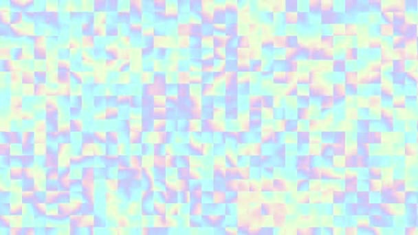 Boucle sans couture fond de mouvement abstrait. Couleurs holographiques fond animé .