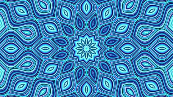 Girando Círculo Mágico Abstrato Mandala Cósmica Esotérica Imagens Loop — Vídeo de Stock