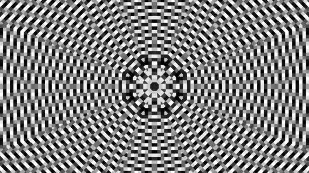 Snurrande Abstrakt Magiska Cirkel Esoteriska Kosmiska Mandala Loop Footage — Stockvideo