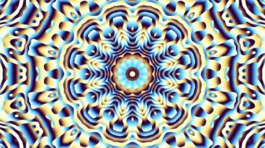Art Nouvoe tarzında süs vintage mozaik sanat daire dönüştürme. Sorunsuz döngü görüntüleri.