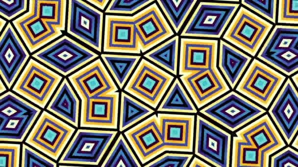 Fond animé géométrique abstrait. Enregistrement en boucle .