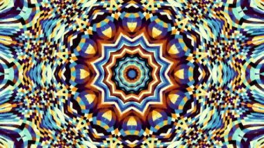 İplik soyut Sihir Birliği. Ezoterik kozmik mandala. Döngü görüntüleri.