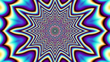 İplik soyut Sihir Birliği. Ezoterik kozmik mandala. Döngü görüntüleri.