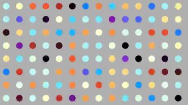 Soyut geometrik arka plan. Polka nokta deseni. Animasyonlu döngü görüntüleri.