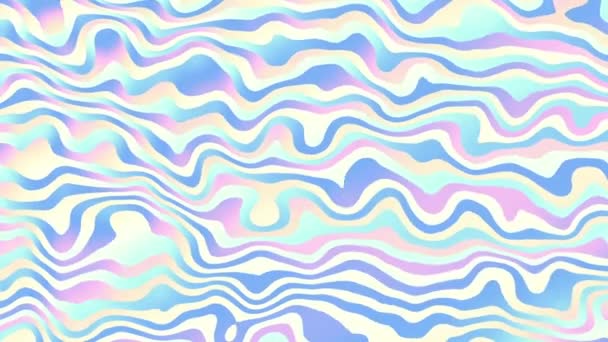 Přesouvání Náhodné Vlnité Textury Psychedelické Animované Pozadí Opakování Záběru — Stock video