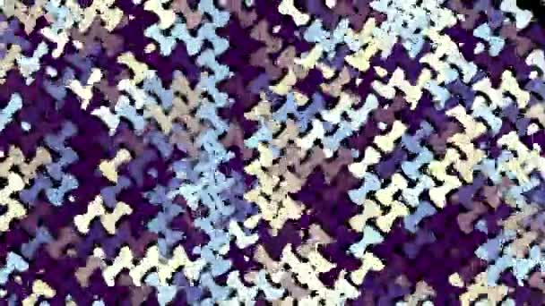 Abstrakter Geometrischer Hintergrund Polka Dot Pattern Animiertes Looping Material — Stockvideo