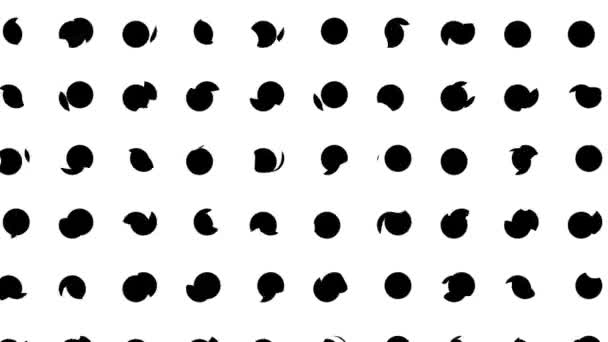 Fundo Geométrico Abstrato Padrão Ponto Polka Imagens Looping Animado — Vídeo de Stock