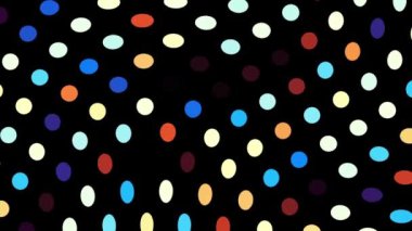 Soyut geometrik arka plan. Polka nokta deseni. Animasyonlu döngü görüntüleri.