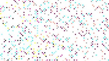 Soyut geometrik arka plan. Polka nokta deseni. Animasyonlu döngü görüntüleri.