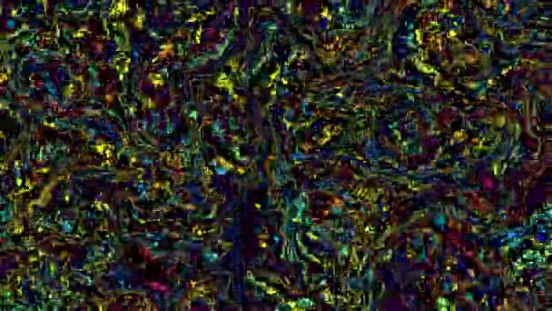 Texture ondulée aléatoire en mouvement. Fond animé psychédélique. Enregistrement en boucle .