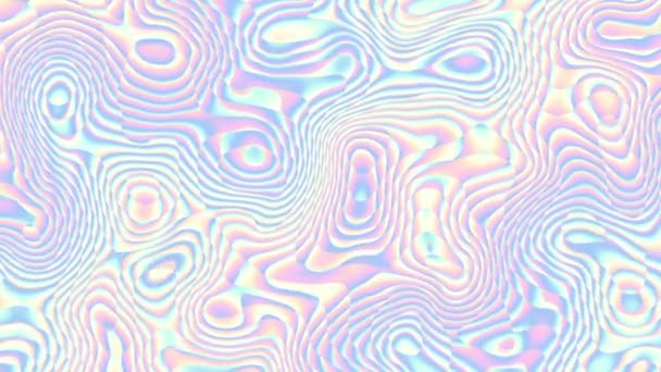 Bewegende Willekeurige Golvende Textuur Psychedelische Geanimeerde Achtergrond Beeldmateriaal Herhalen — Stockvideo