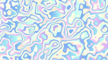 Rastgele dalgalı dokular. Psikedelik animasyon arka planı. Soyut kıvrımlı şekilleri dönüştür. Görüntü döngüsü.