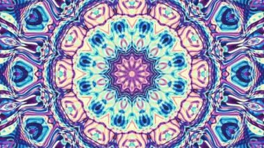 Art Nouvoe tarzında süs vintage mozaik sanat daire dönüştürme. Sorunsuz döngü görüntüleri.