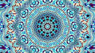 Art Nouvoe tarzında süs vintage mozaik sanat daire dönüştürme. Sorunsuz döngü görüntüleri.