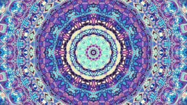 Art Nouvoe tarzında süs vintage mozaik sanat daire dönüştürme. Sorunsuz döngü görüntüleri.