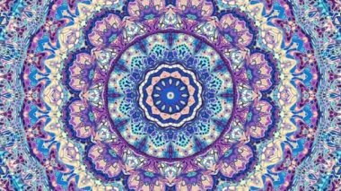 Art Nouvoe tarzında süs vintage mozaik sanat daire dönüştürme. Sorunsuz döngü görüntüleri.