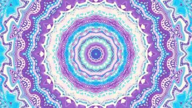 Art Nouvoe tarzında süs vintage mozaik sanat daire dönüştürme. Sorunsuz döngü görüntüleri.