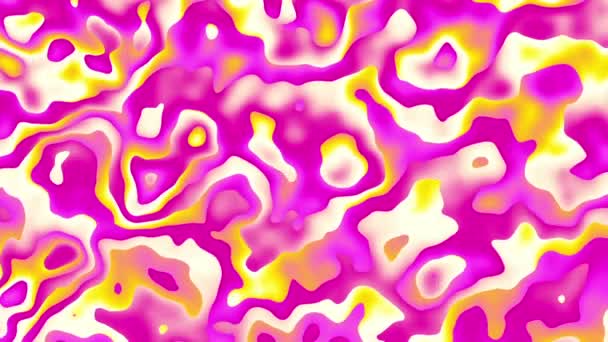 Bewegende Golvende Textuur Psychedelische Geanimeerde Achtergrond Transformeer Abstracte Gebogen Vormen — Stockvideo