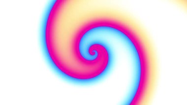Devamlı dönen fütüristik spiral. Kusursuz döngü görüntüsü. Soyut sarmal.