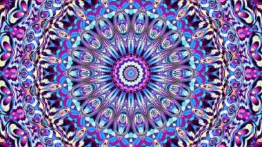 Art Nouvoe tarzında süs vintage mozaik sanat daire dönüştürme. Sorunsuz döngü görüntüleri.