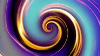 Devamlı dönen fütüristik spiral. Kusursuz döngü görüntüsü. Soyut sarmal.