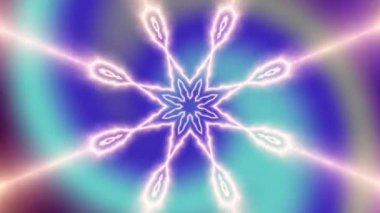 İplik soyut Sihir Birliği. Ezoterik kozmik mandala. Döngü görüntüleri.