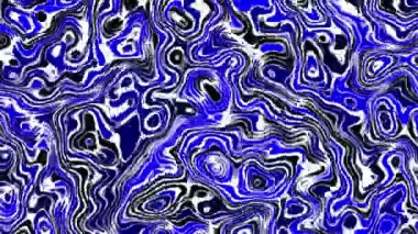 Rastgele dalgalı dokular. Psikedelik animasyon arka planı. Soyut kıvrımlı şekilleri dönüştür. Görüntü döngüsü.