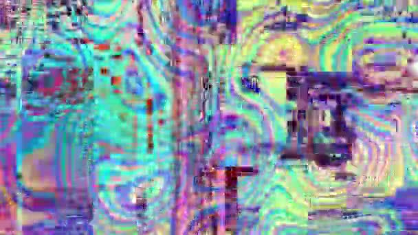 Abstract Snel Flikkerende Textuur Met Ruis Artefacten Codec Video Interferentie — Stockvideo
