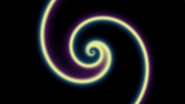 Spirale Futuristica Rotazione Infinita Filmati Loop Senza Soluzione Continuità Elica — Video Stock