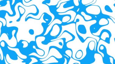 Rastgele dalgalı dokular. Psikedelik animasyon arka planı. Soyut kıvrımlı şekilleri dönüştür. Görüntü döngüsü.