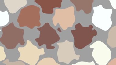 Rastgele dalgalı dokular. Psikedelik animasyon arka planı. Soyut kıvrımlı şekilleri dönüştür. Görüntü döngüsü.