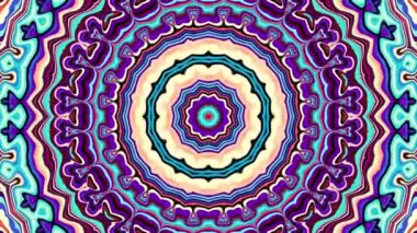 Art Nouvoe tarzında süs vintage mozaik sanat daire dönüştürme. Sorunsuz döngü görüntüleri.