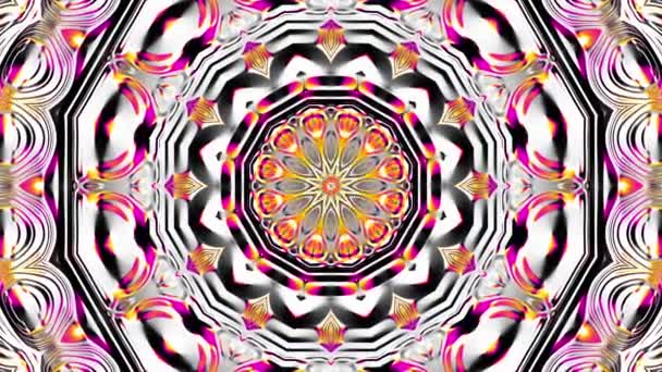 Spinnen Abstracte Magische Cirkel Esoterische Kosmische Mandala Lus Beeldmateriaal — Stockvideo