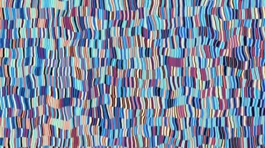 Rastgele dalgalı dokular. Psikedelik animasyon arka planı. Soyut kıvrımlı şekilleri dönüştür. Görüntü döngüsü.