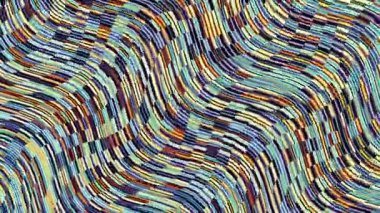 Rastgele geometrik şekilleri hareket ettiriyor. Soyut döngü görüntüleri.