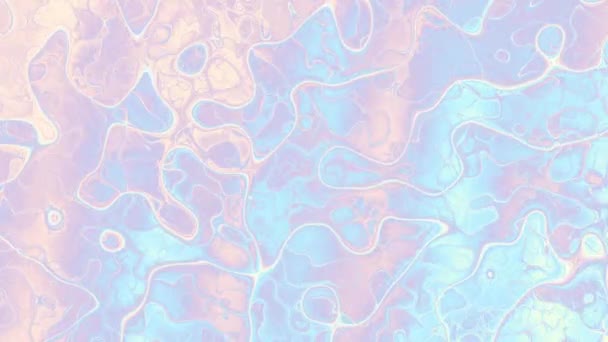 Bewegende Golvende Textuur Psychedelische Geanimeerde Achtergrond Transformeer Abstracte Gebogen Vormen — Stockvideo
