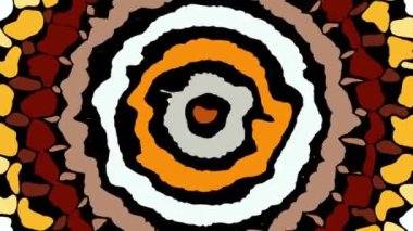 Rastgele dalgalı dokular. Psikedelik animasyon arka planı. Soyut kıvrımlı şekilleri dönüştür. Görüntü döngüsü.