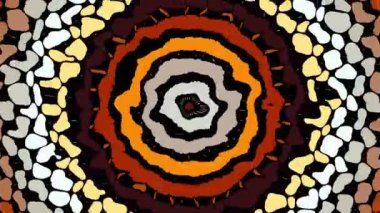 Rastgele dalgalı dokular. Psikedelik animasyon arka planı. Soyut kıvrımlı şekilleri dönüştür. Görüntü döngüsü.