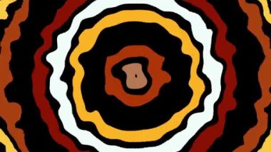 Rastgele dalgalı dokular. Psikedelik animasyon arka planı. Soyut kıvrımlı şekilleri dönüştür. Görüntü döngüsü.