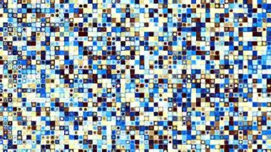 Rastgele geometrik şekilleri hareket ettiriyor. Soyut döngü görüntüleri.