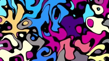 Rastgele dalgalı dokuyu hareket ettiriyorum. Psychedelic animasyonlu arka plan. Döngü görüntüleri.