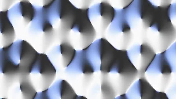 Déplacement Technologie Futuriste Formes Fantastiques Texture Abstraite Relief Enregistrement Boucle — Video